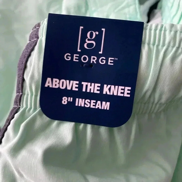 🆕George Mens Mist Mint Green Swim Trunks L🆕 - Picture 11 of 13